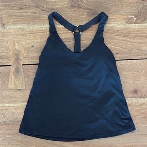 Athleta Black Backless Sleeveless Tank Top